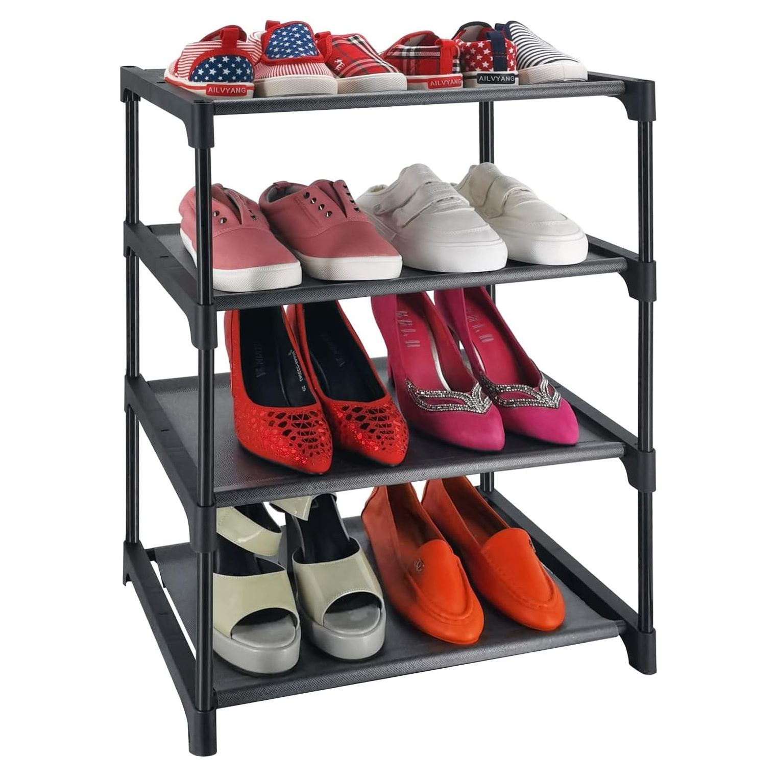 Simple Designs Shoe Rack Cabinet Plastic Folding Promotional Shoe Rack For Sales