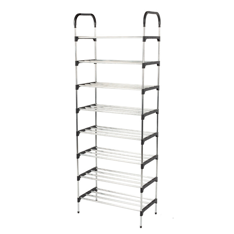 Doors Cover 8 Tier Shoes Cabinet Storage Organizer Shoe Rack Portable Wardrobe Shoe Rack