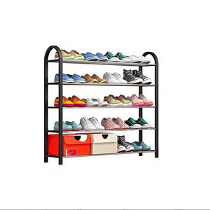 Home Entry Way Simple Foldable Shoe Rack Fashion Storage Organizer Adjustable Thin Shoe Rack