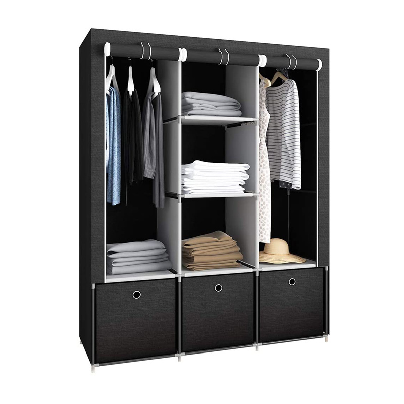 Modern Hanging closet organizer Bedroom Stand style clothes wardrobe closet for sale