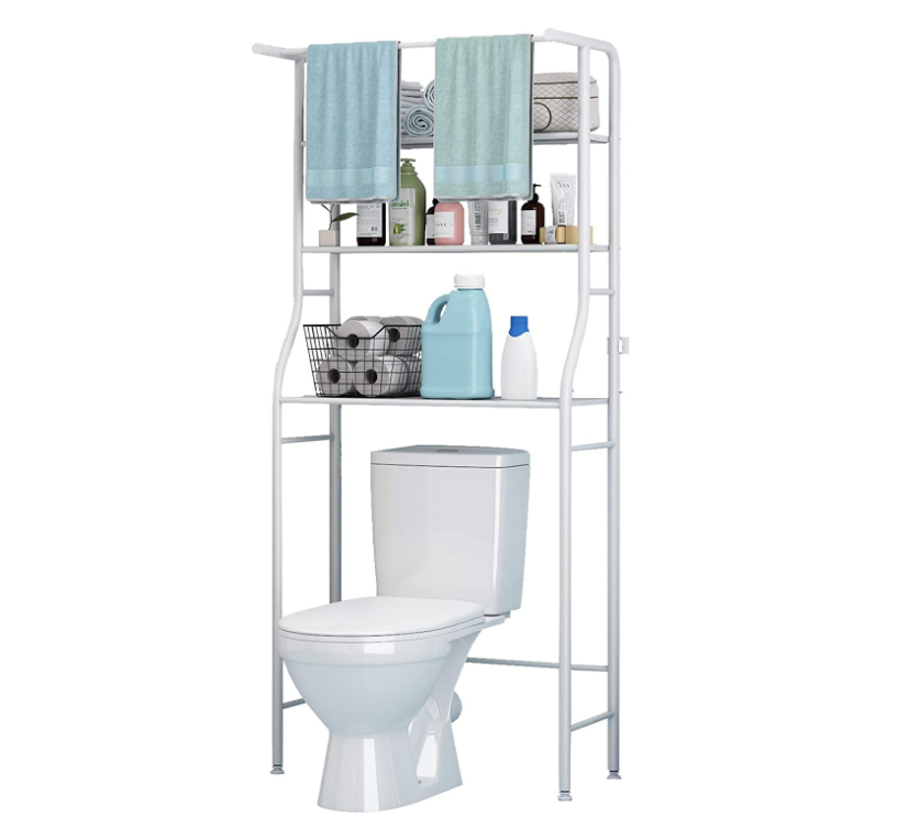 3 Shelf Bathroom Space Saver Over The Toilet Storage Organizer Accessories Bathroom Cabinet Tower Shelf