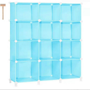 Closet Organizers and Storage Open 9 Storage Cubes Plastic Cube Organizer DIY Room Shelf for Garment Racks Closet Wardrobe