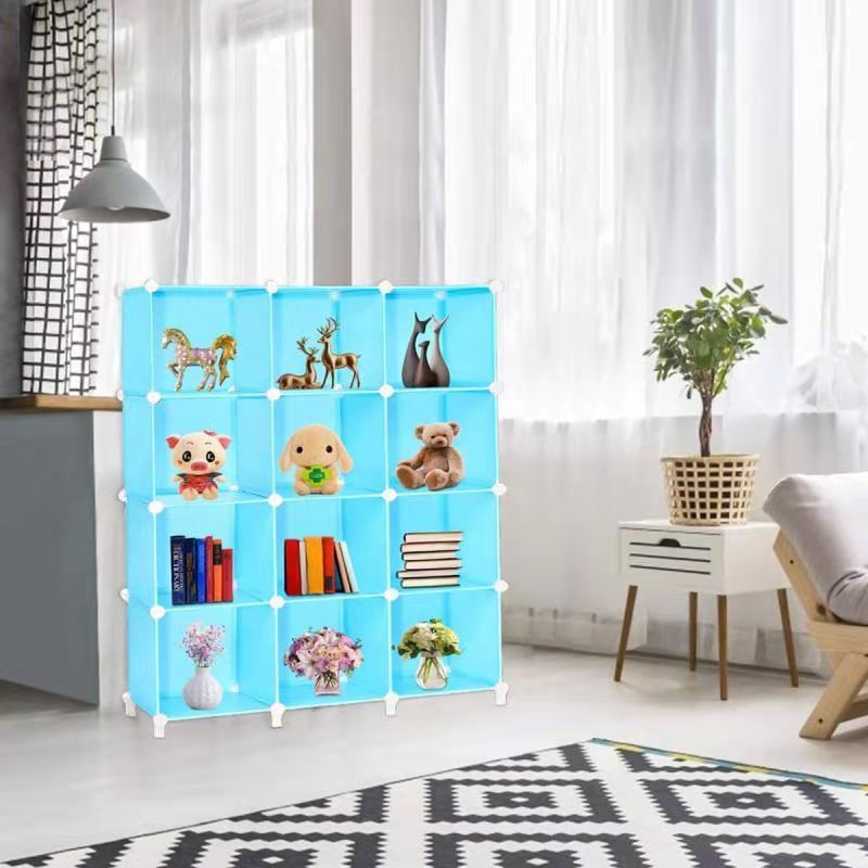 Closet Organizers and Storage Open 9 Storage Cubes Plastic Cube Organizer DIY Room Shelf for Garment Racks Closet Wardrobe