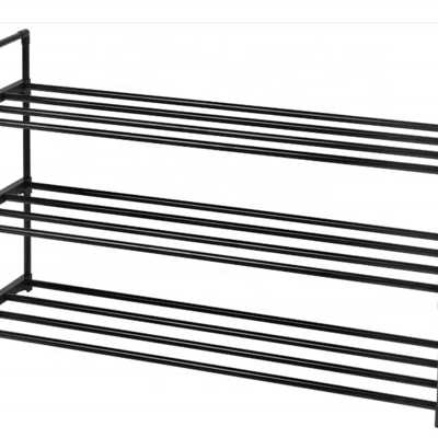 Shoe Organizer Rack Closet 2-Tier Stackable Shoe Rack Small Shoe Storage For Entryway