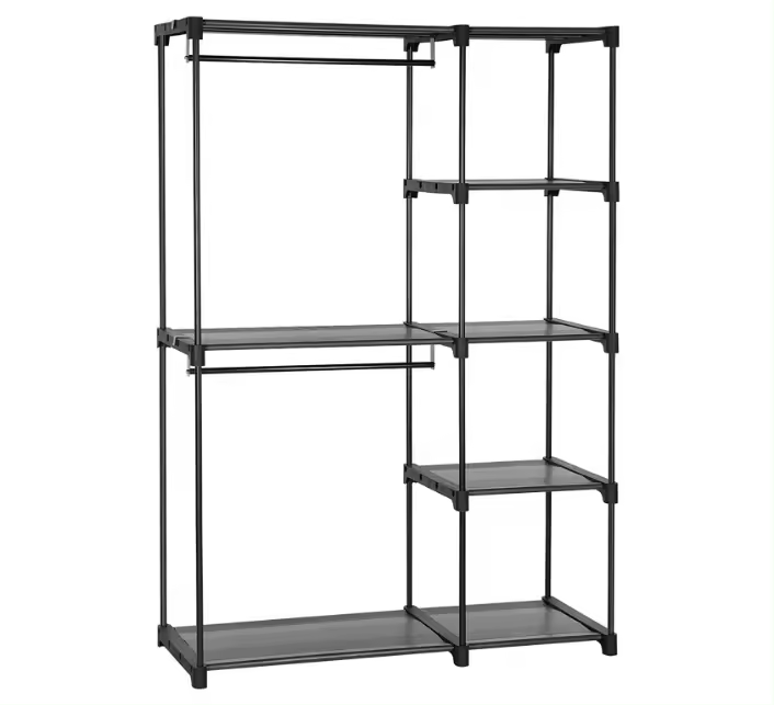 Buy Products Stand Alone Closet Organizer, Portable Closet with hanging rod, Hanger storage organizer