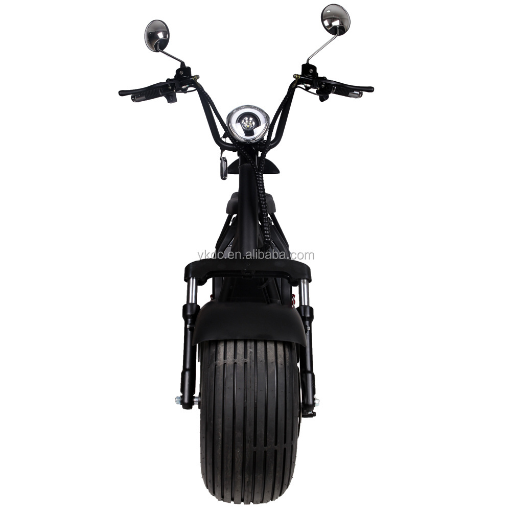 2020 best sell factory  fat tire big wheel 1000W motor  power citycoco in  electric scooter top fast speed motorcycle for adult