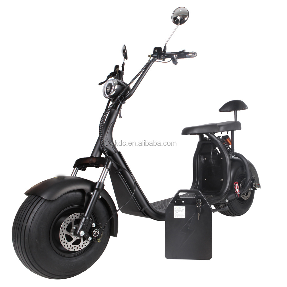 2020 best sell factory  fat tire big wheel 1000W motor  power citycoco in  electric scooter top fast speed motorcycle for adult