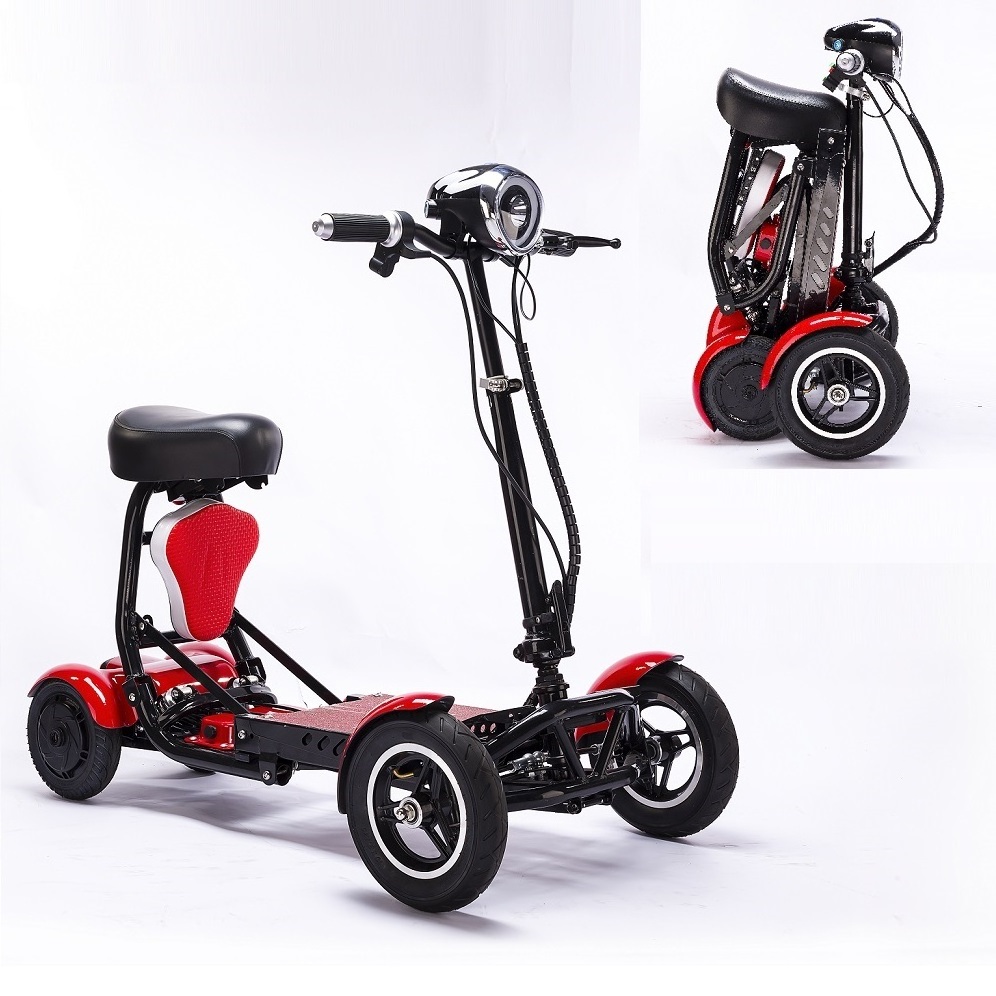 customize 4 weel mini  daul suspension  handicapped foldable electric scooter car in usa