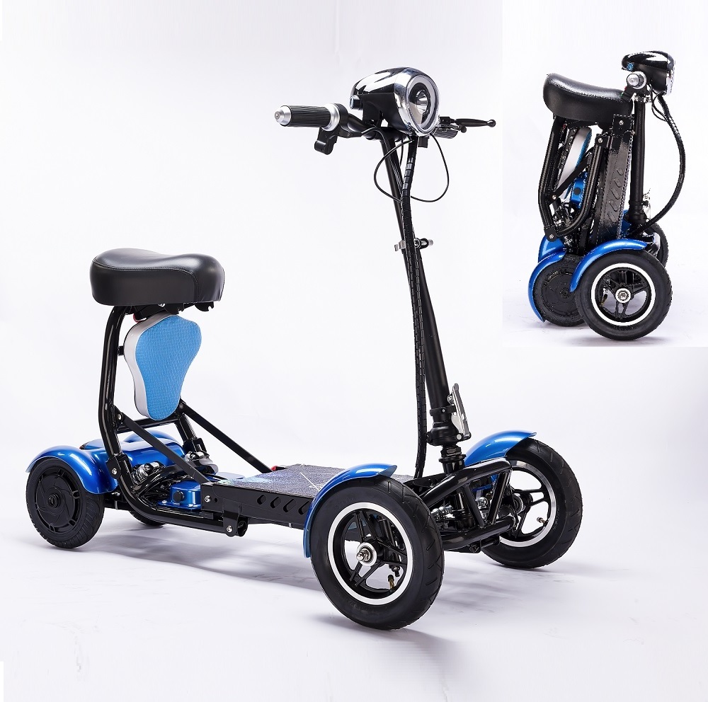 customize 4 weel mini  daul suspension  handicapped foldable electric scooter car in usa