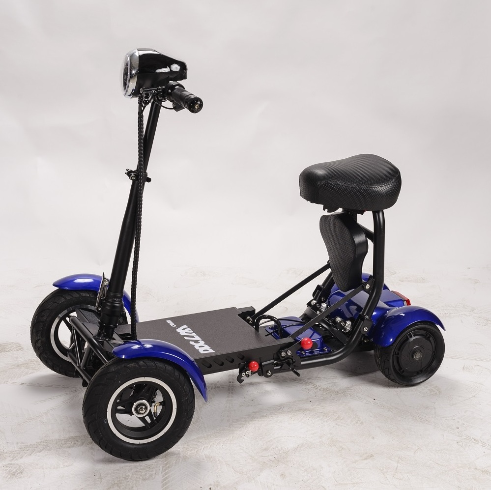 Electric Golf Car Scooter Light Weight Four Wheels Standing Riding City Coco Folding Electric Motorcycle Ce Headlight Brushless