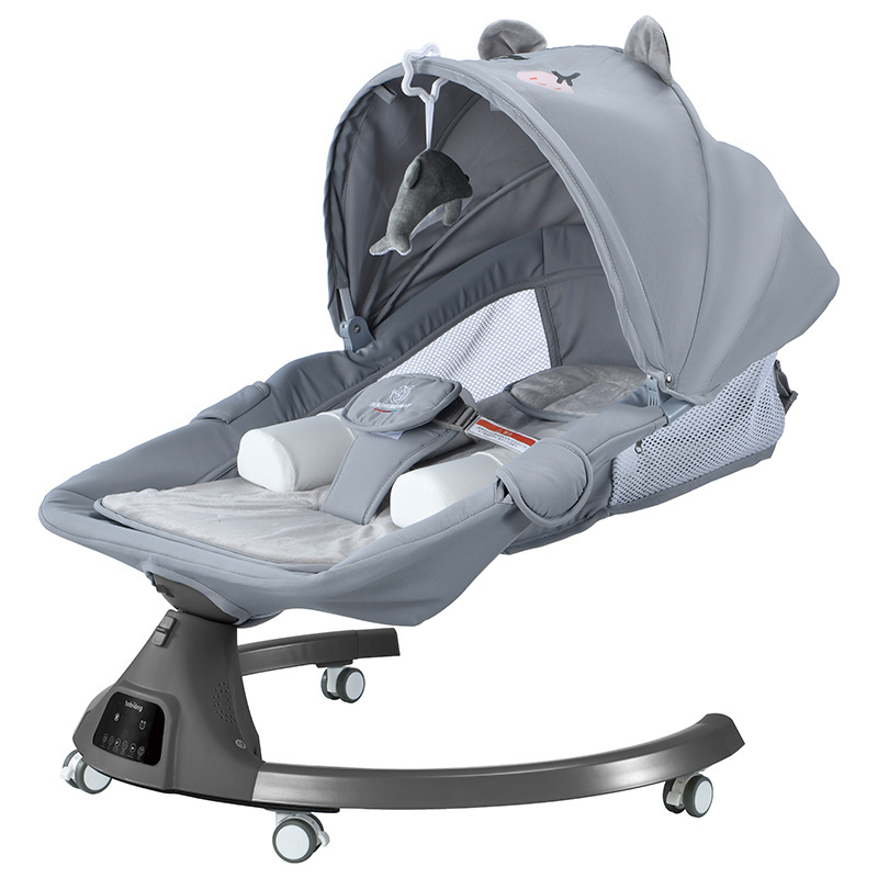 Baby rocking chair electric plug-in swing baby swing from left to right