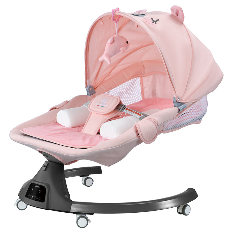 Baby rocking chair electric plug-in swing baby swing from left to right