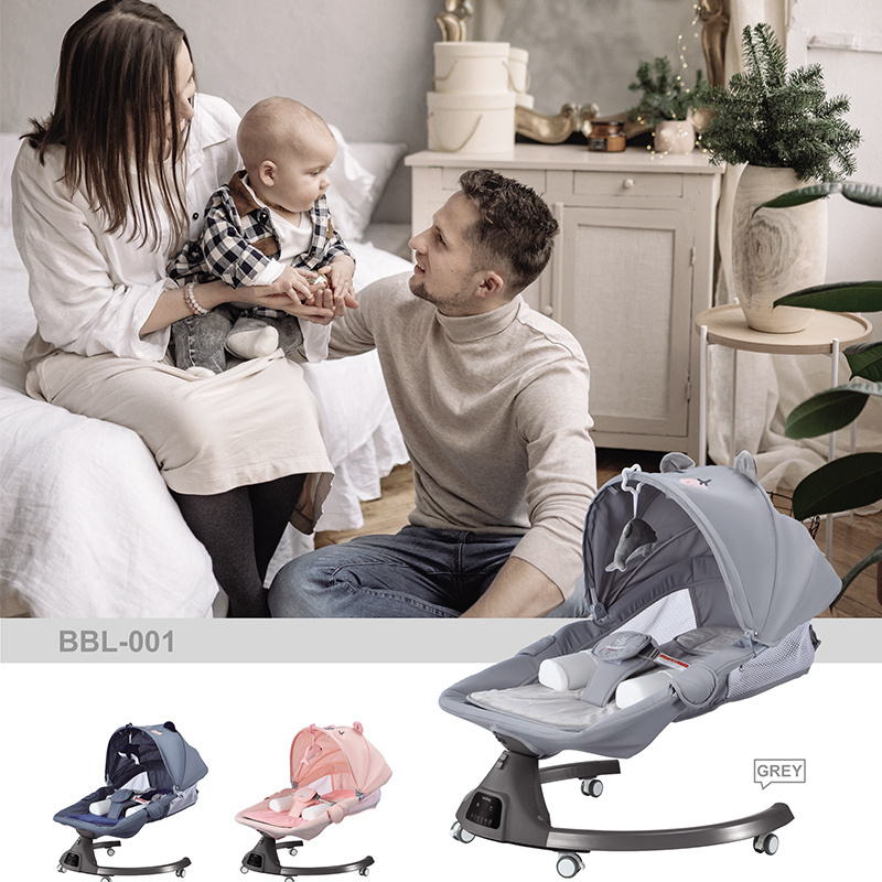 Baby rocking chair electric plug-in swing baby swing from left to right