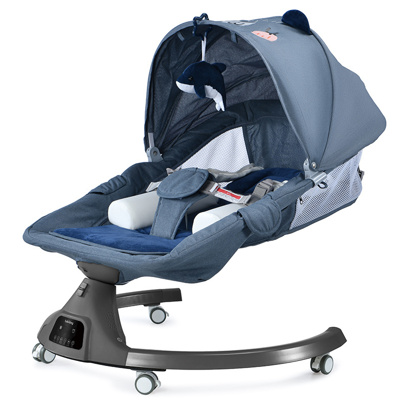 Baby rocking chair electric plug-in swing baby swing from left to right