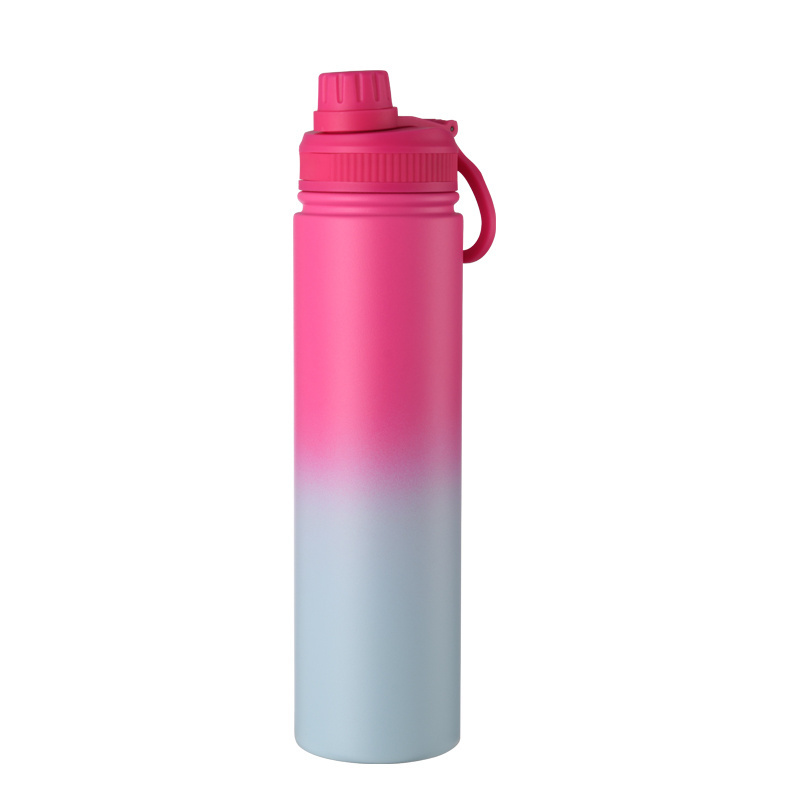 CUPPARK 24oz Wide Mouth Sport Thermos Stainless Steel Water Bottle Insulated Vacuum Flask For Gym