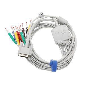 Compatible Ykd 10lead Ecg/ekg Cable One Piece Ce Medical Accessories Offer Grey Testing Equipments Ecg Cables Cheap Price 1years