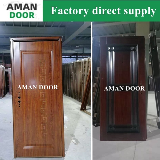 AMAN DOOR black metal french doors stainless steel main door tower bolt security