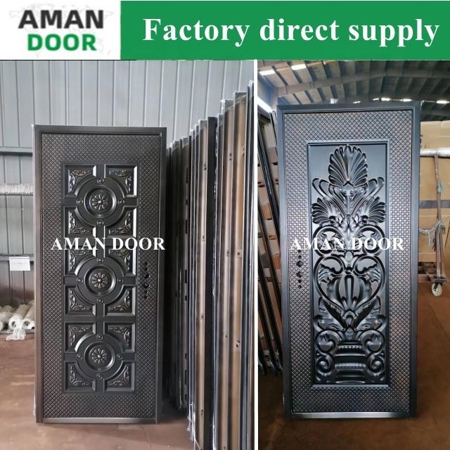 AMAN DOOR Europe luxury villa security steel copper door design metal entrance doors