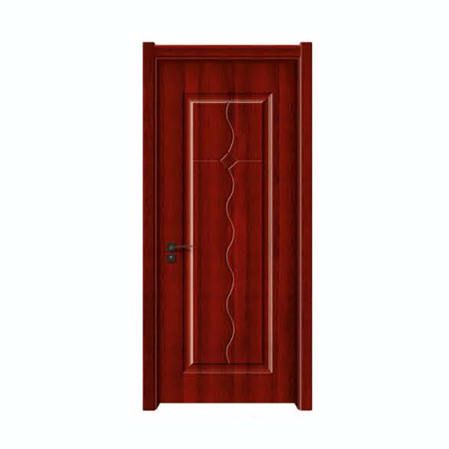 Manufacturer OEM door size Nigeria design interior wood ark panel six panel cheap MDF PVC door for house