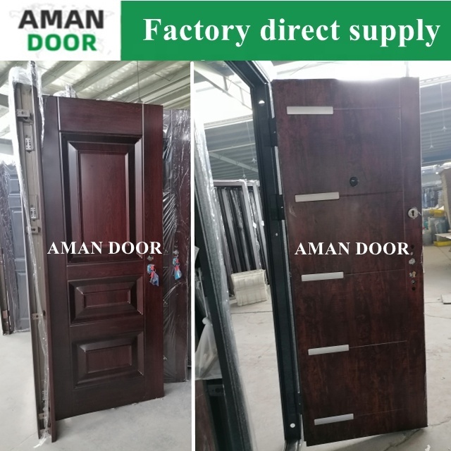 AMAN DOOR apartment flat teak wood main door designs exterior accordion doors