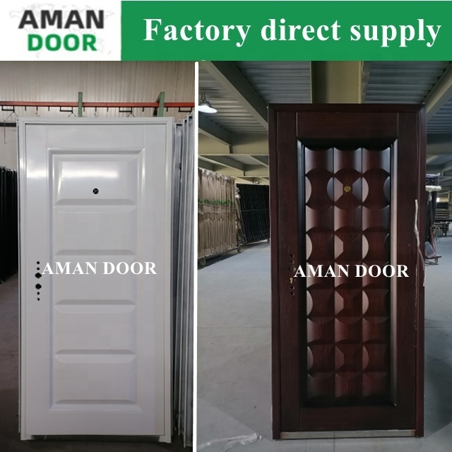 AMAN DOOR black metal french doors stainless steel main door tower bolt security