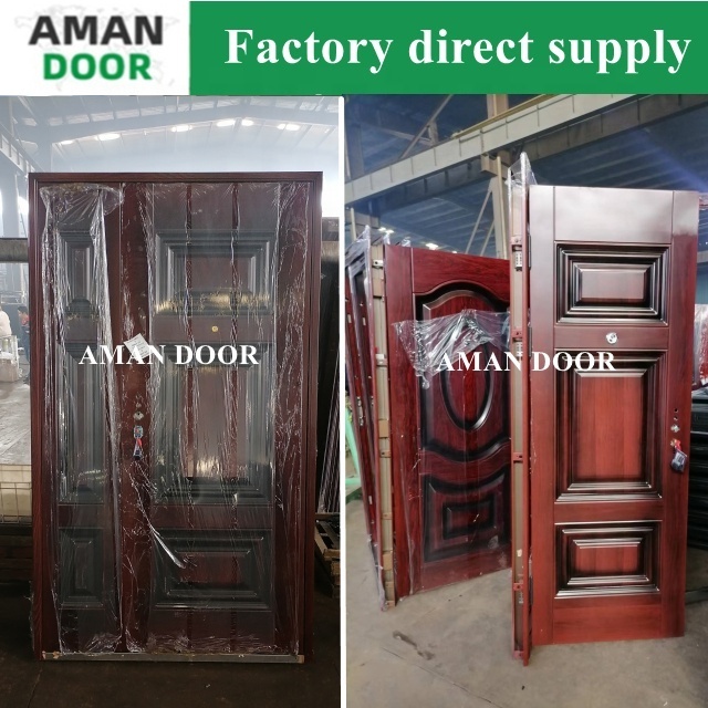 AMAN DOOR french doors teak wood main steel security door designs exterior