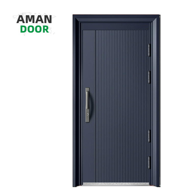 AMAN DOOR Turkey Modern Luxury Design Smart Lock Entrance Entry Front Armored Security Steel Doors