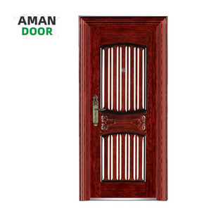 AMAN DOOR black metal french doors stainless steel main door tower bolt security