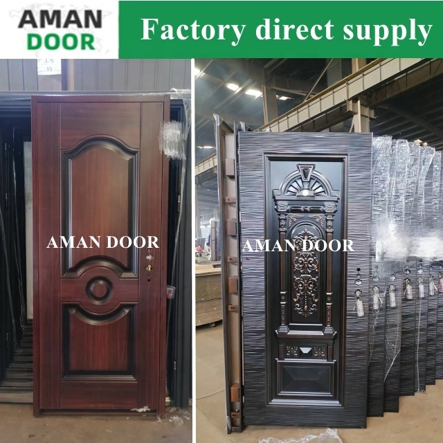 AMAN DOOR Europe luxury villa security steel copper door design metal entrance doors