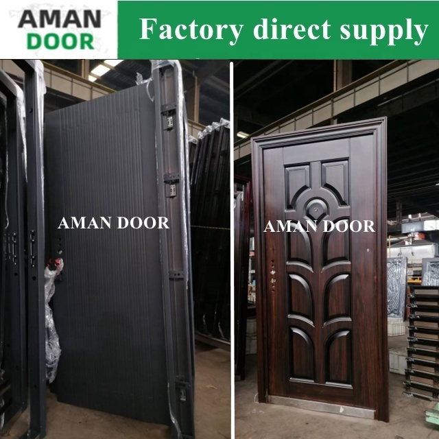 AMAN DOOR High Quality American Modern Hotel Villa Commercial Exterior Security 304 Stainless Steel Door