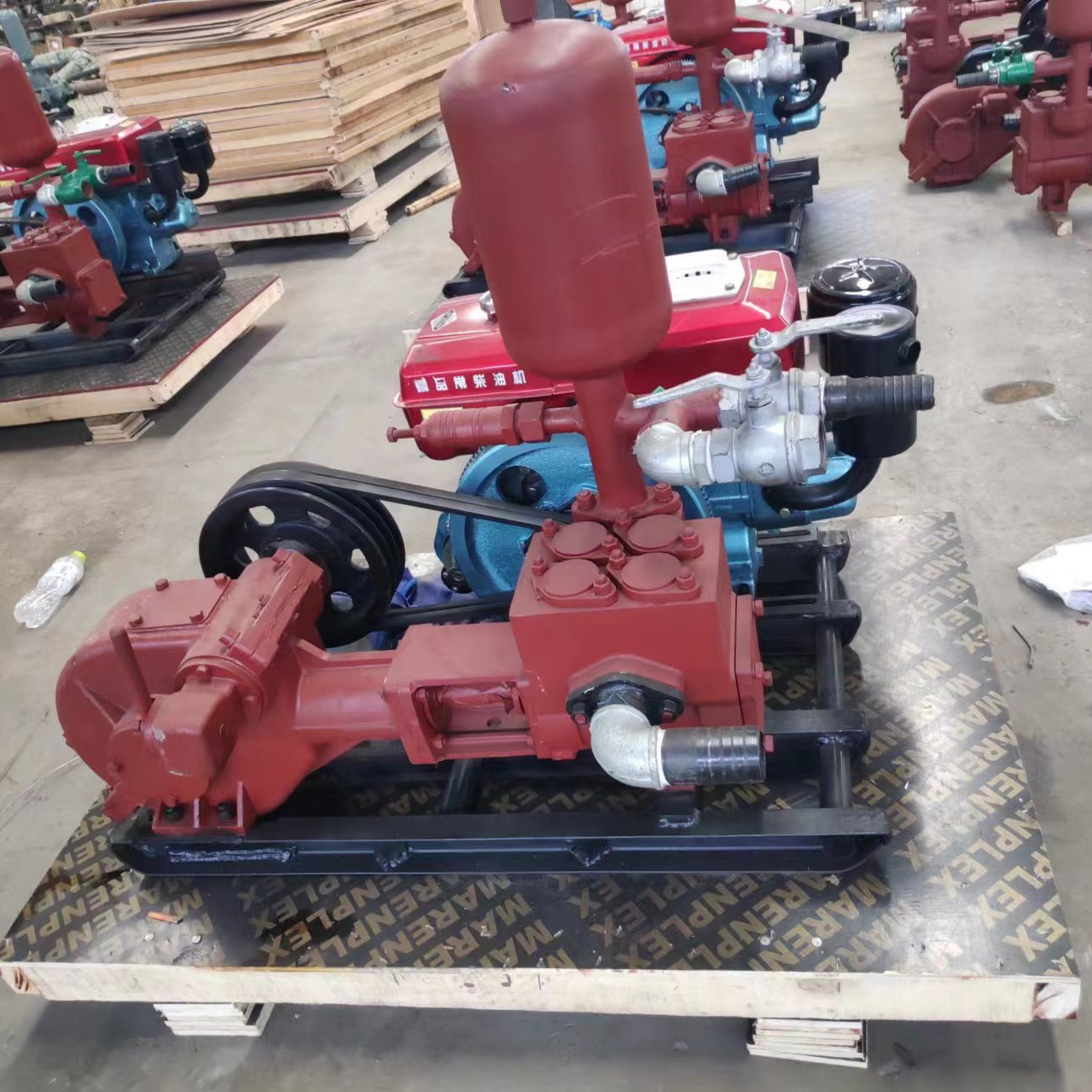 BW 160 horizontal single-cylinder double-acting water well geological exploration reciprocating piston mud pump