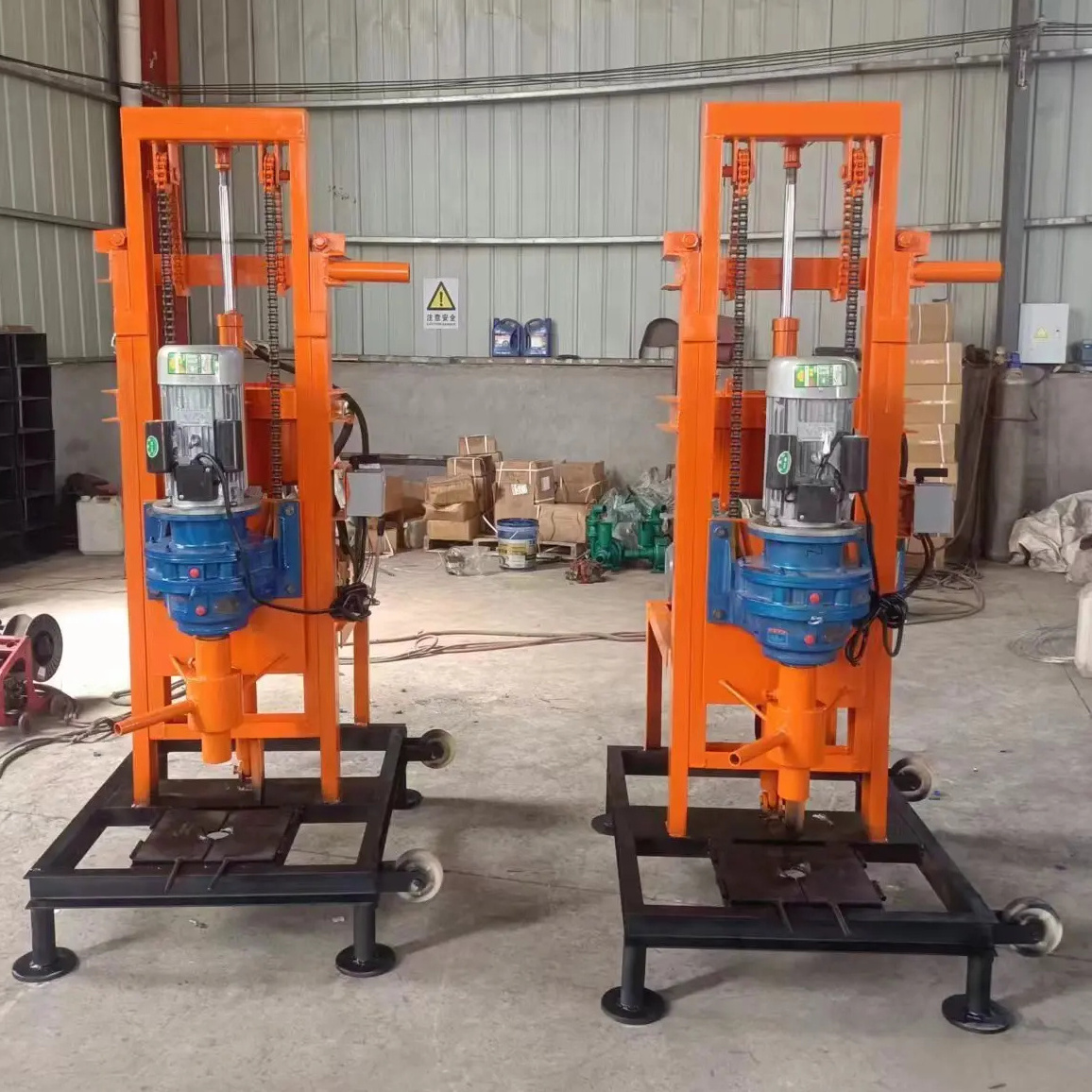 100m Small Electric Powered Water Well Drilling Rig for Home Use