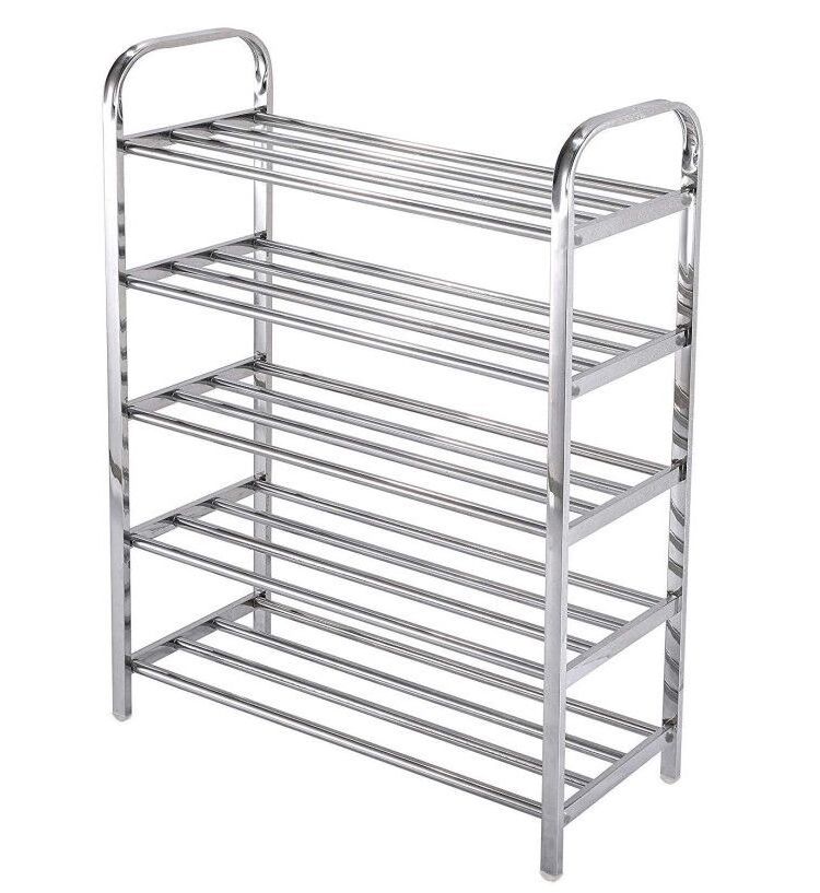 Fashion storage organizer shelf  narrow space stainless steel multifunctional shoe rack with heavy duty