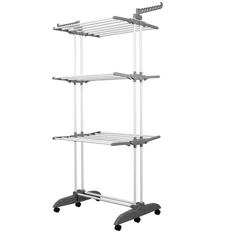 New Design Airer Foot Foldable Heavy Duty Indoor And Outdoor clothing organizer shelves and racks