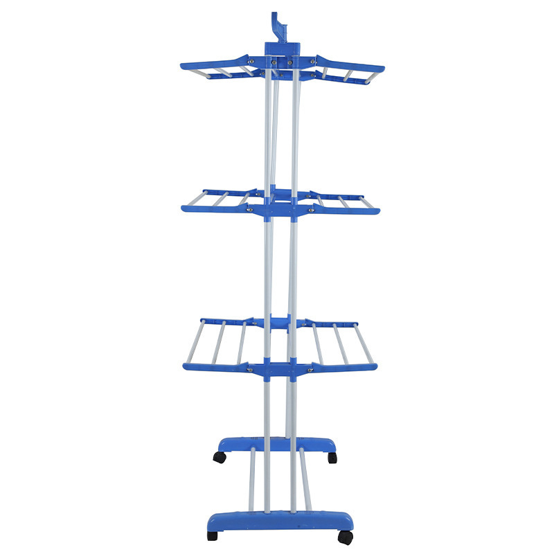 Heavy Duty Adjustable Telescopic Multiple Usage Stainless Steel Clothes Drying Rack  Oversized 4-tier