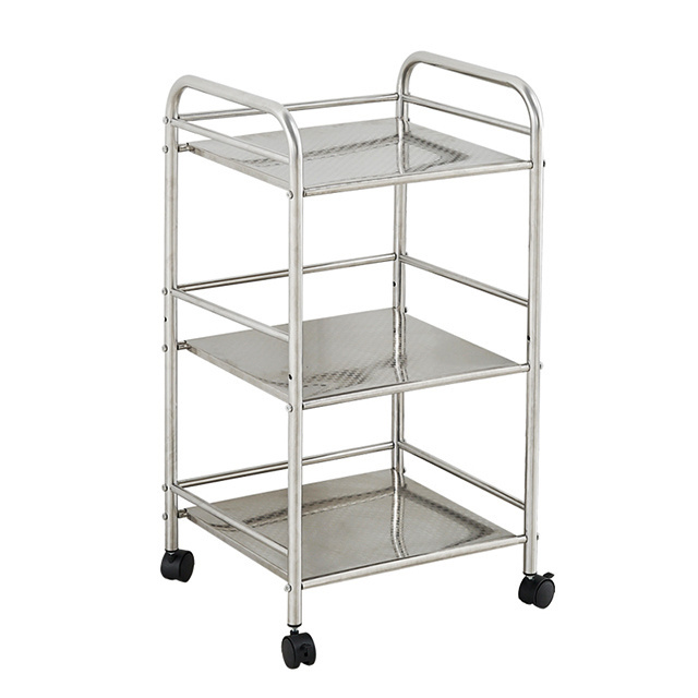 3 layer stainless steel bathroom corner rack kitchen storage shelf