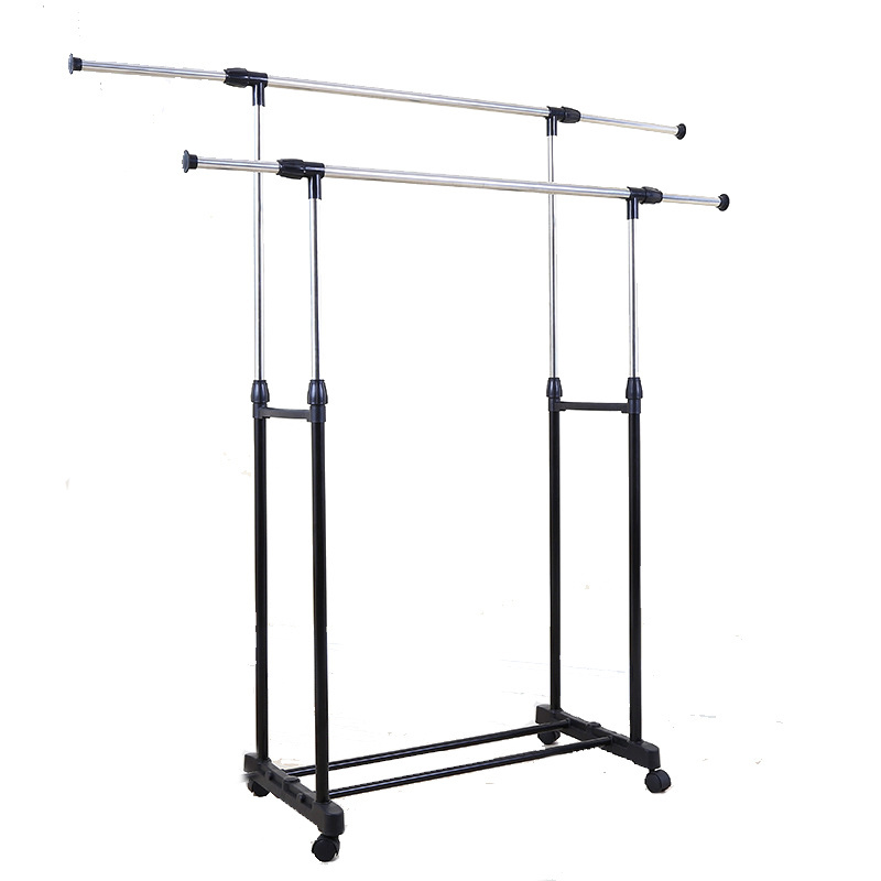 Multi-functional Expandable Garment Rail clothes rack double bar