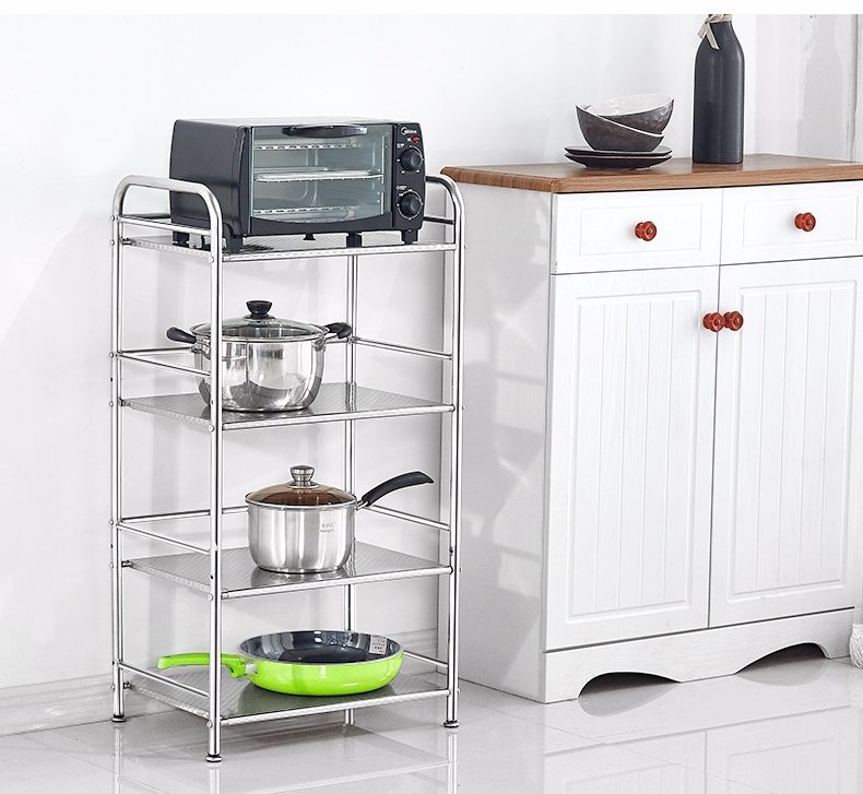 stainless steel racking shelving home kitchen mobile shelving