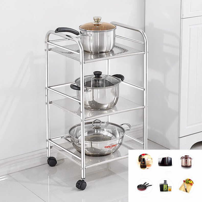 3 layer stainless steel bathroom corner rack kitchen storage shelf