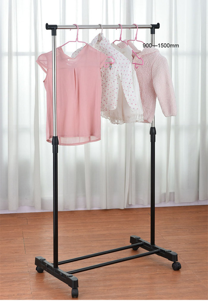 Small stainless steel horizontal bar clothes hanger Garment Rack Clothes Drying Rack