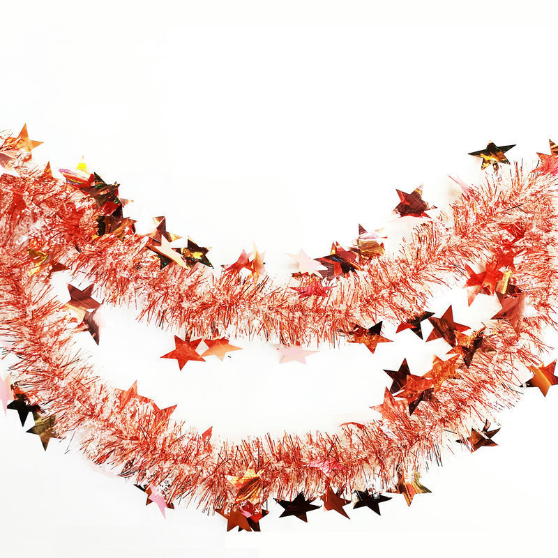 2023 New Arrival OEM Various Colors and Length Halloween Holiday Christmas Tinsel Garland