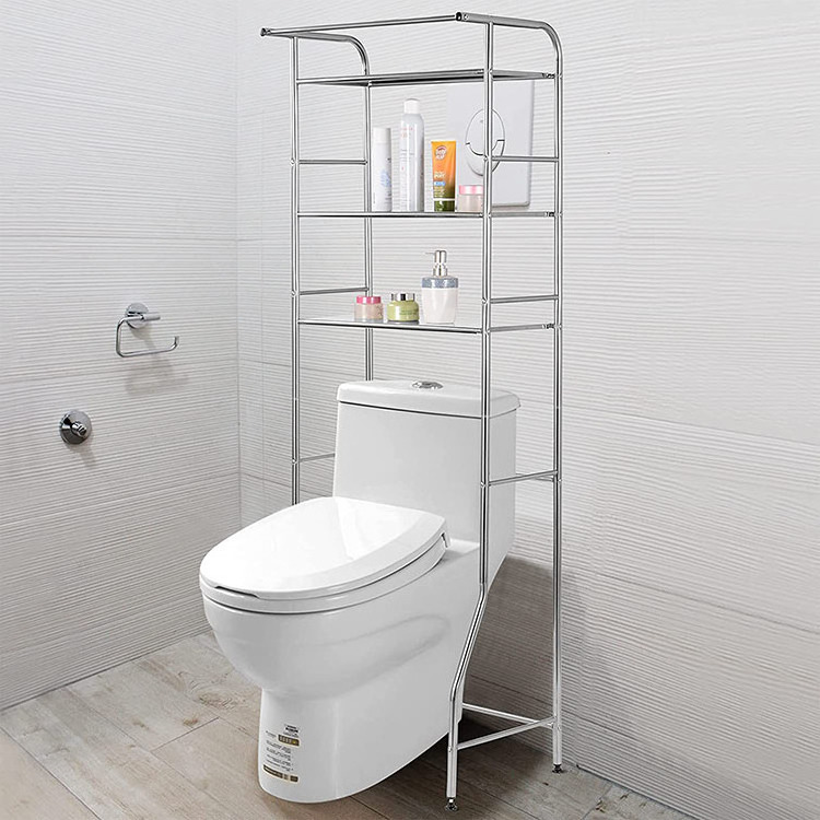 Over The Toilet Storage Rack Durable Stainless Steel Space Saver Organizer Shelf