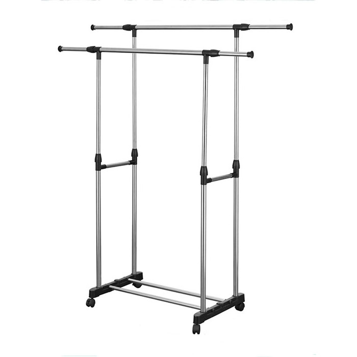 Multi-functional Expandable Garment Rail clothes rack double bar