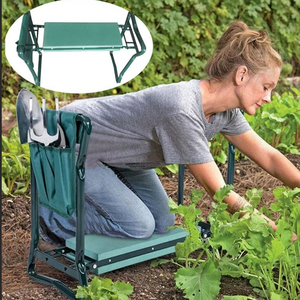 Garden kneeler and seat kneeling stool bag bonus 2 tool kit bags garden bench multifunctional gift