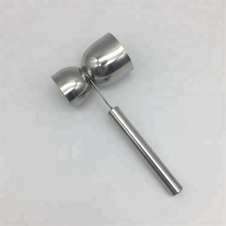 Wholesale 15/30ml Metal Stainless Steel Cocktail Bartender Bar Tool Double Measuring Jigger With Handle