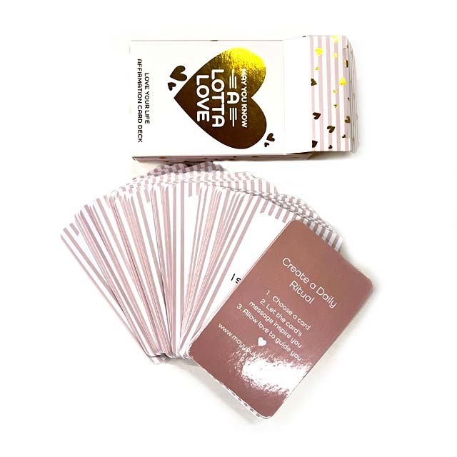 Customized printing adult friend self-care card Motivation mental health positive affirmation card female deck