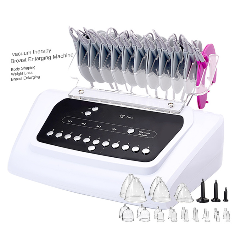 EMS Bio Microcurrent Treatment Vacuum Therapy Breast Lifting Enhancement Therapy Butt Suction Machine Electric Cupping Massager