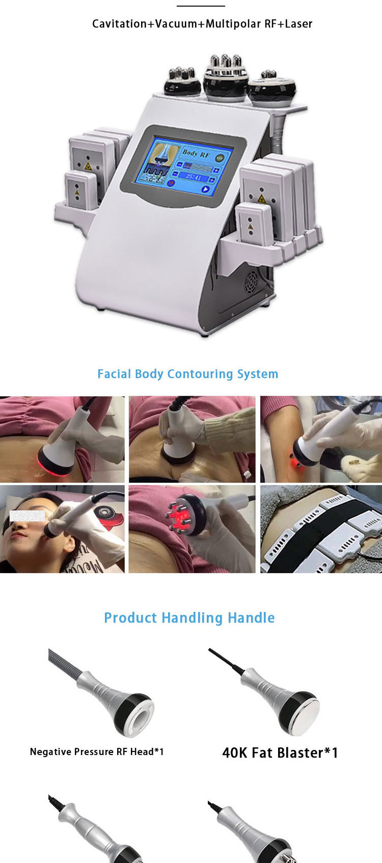 Muscle Strengthen Professional Cavitation Machine 80k  Cavitation Machine Best Price Ce Certification Rf Cavitation Device Home