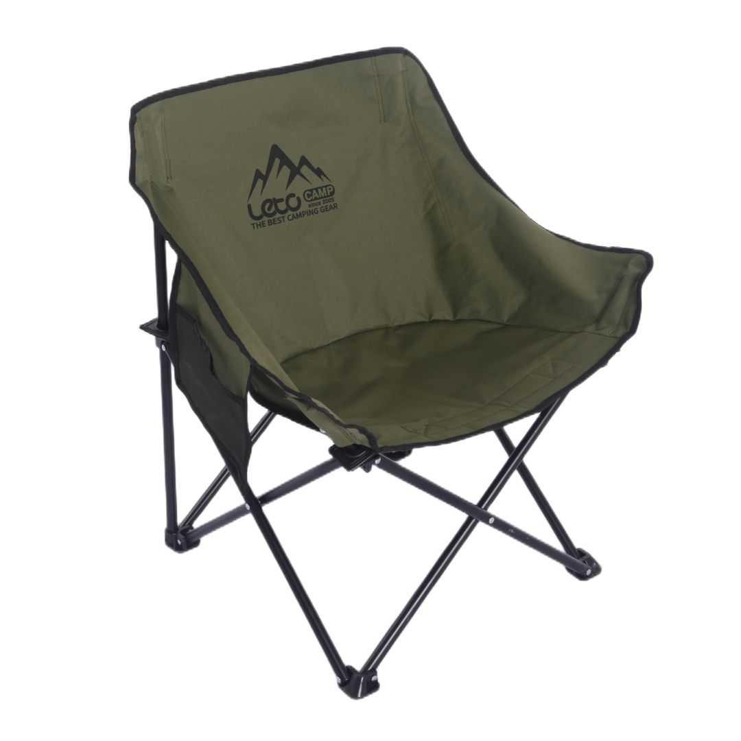 Wholesale Outdoor Camping High Back Moon Chair Camping Moon Chair Armrest Folding Camping Chair