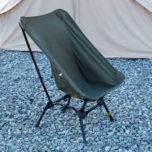 ENJOY Factory Lightweight Canvas 16A Aluminium Half Moon Pod Chair Folding Adult Custom logo Camping Chair For Outdoor